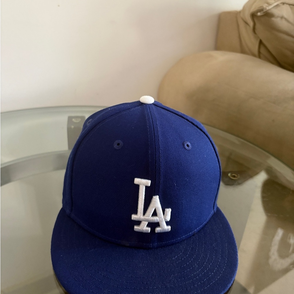 Lids Blue Baseball Cap with White Logo